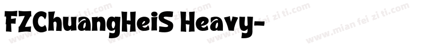 FZChuangHeiS Heavy字体转换